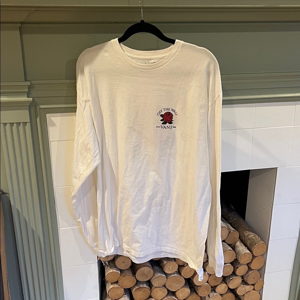 Vans Off The Wall White Long Sleeve Tee